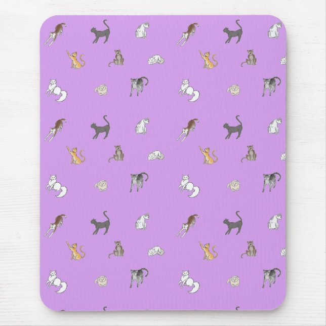 Alfombrilla De Ratón payasos en cuaderno de placemat lilac (Frente)
