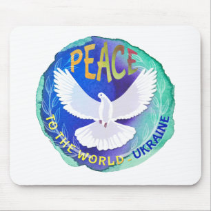 Alfombrilla De Ratón Paz al mundo - Ucrania