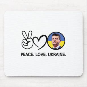 Alfombrilla De Ratón Paz Amar Ucrania Volodymyr Zelensky Ucranianos