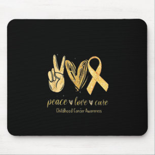 Alfombrilla De Ratón Paz Amor Cura Cinta Conciencia sobre el Cáncer Inf
