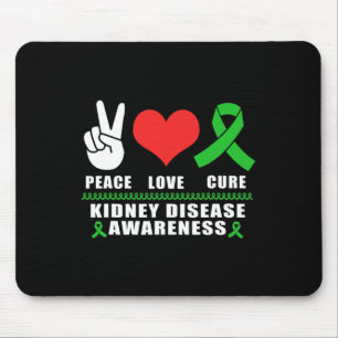 Alfombrilla De Ratón Paz Amor Cura Enfermedad Renal Conciencia
