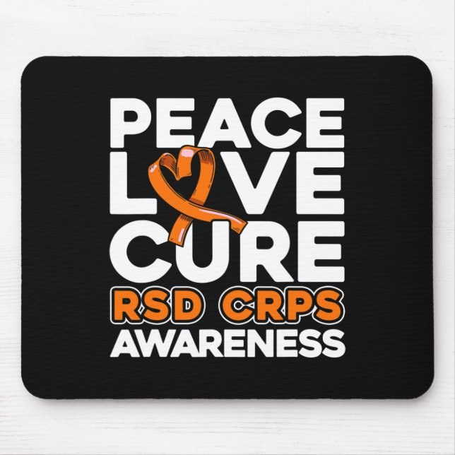 Alfombrilla De Ratón Paz Amor Cura Rsd Crps Conciencia (Frente)