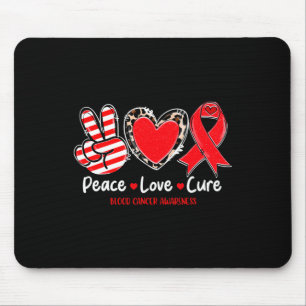 Alfombrilla De Ratón Paz Amor Curar Cáncer de Sangre Conciencia Apoyo 1