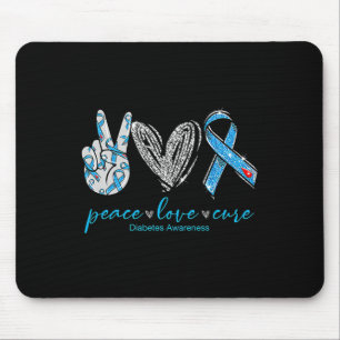 Alfombrilla De Ratón Paz Amor Curar Diabetes Conciencia 2