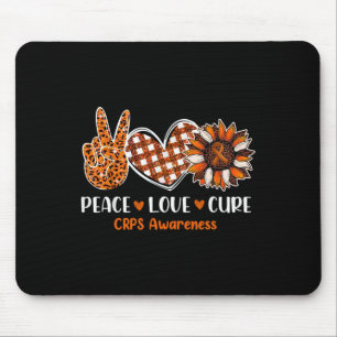 Alfombrilla De Ratón Paz Amor Cure Crps Conciencia Mes Guerrero Orang