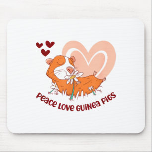 Alfombrilla De Ratón Paz Amor Cuyes Dicho Divertido Para Cuy