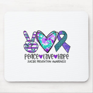 Alfombrilla De Ratón Paz Amor Esperanza Prevención Suicida Conciencia