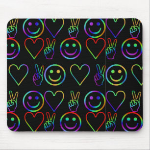 ALFOMBRILLA DE RATÓN PAZ, AMOR Y FELICIDAD