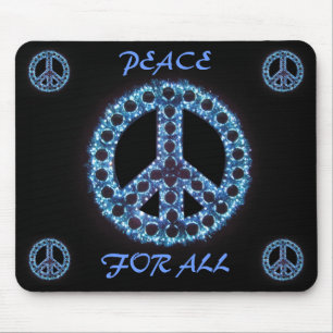 Alfombrilla De Ratón paz azul para todo el mousepad