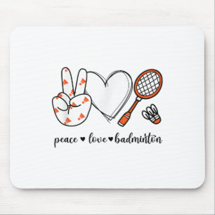 Alfombrilla De Ratón Paz Badminton Golfing Peace Hand Rótulo Badminton