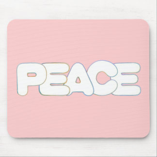 Alfombrilla De Ratón Paz colorida, la palabra, mousepads