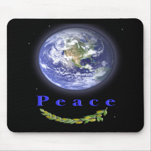 Alfombrilla De Ratón paz en la tierra mousepad