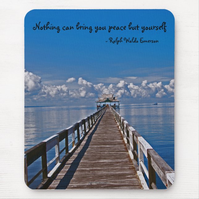 Alfombrilla De Ratón Paz en naturaleza (Frente)