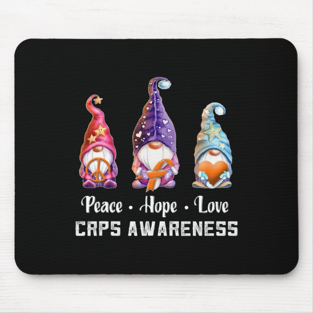 Alfombrilla De Ratón Paz Esperanza Amor Gnomps Conciencia (Frente)