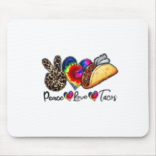 Alfombrilla De Ratón Paz Love Tacos Cinco De Mayo Amantes De La Comida