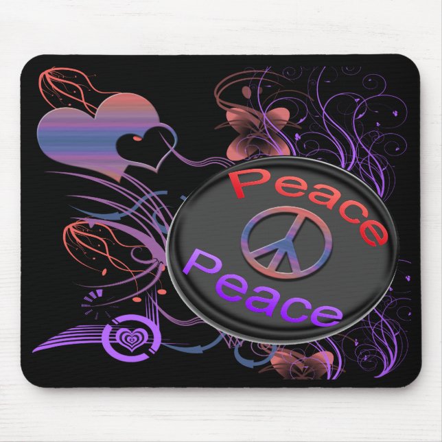 Alfombrilla De Ratón Paz Mousepad (Frente)