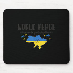 Alfombrilla De Ratón Paz Mundial Ucrania No Campaña Ninguna Guerra En A