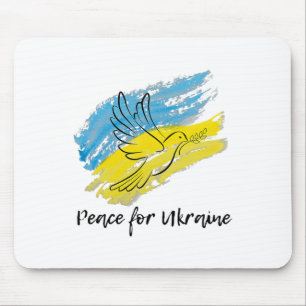 Alfombrilla De Ratón Paz por Ucrania Solidaridad Paz Corazón Ucraniano