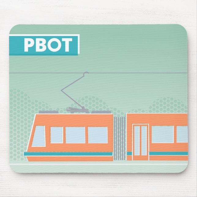 Alfombrilla De Ratón PBOT Portland Streetcar Mouse Pad (Frente)