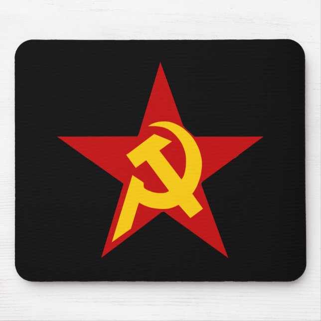 Alfombrilla De Ratón PC comunista del martillo y de la hoz de la (Frente)