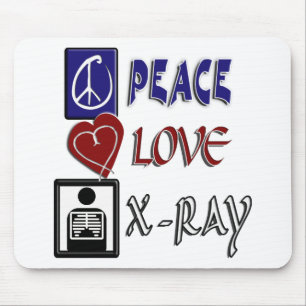 ALFOMBRILLA DE RATÓN PEACE LOVE XRAY