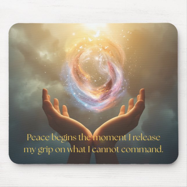 Alfombrilla De Ratón Peace Quote Mousepad (Frente)