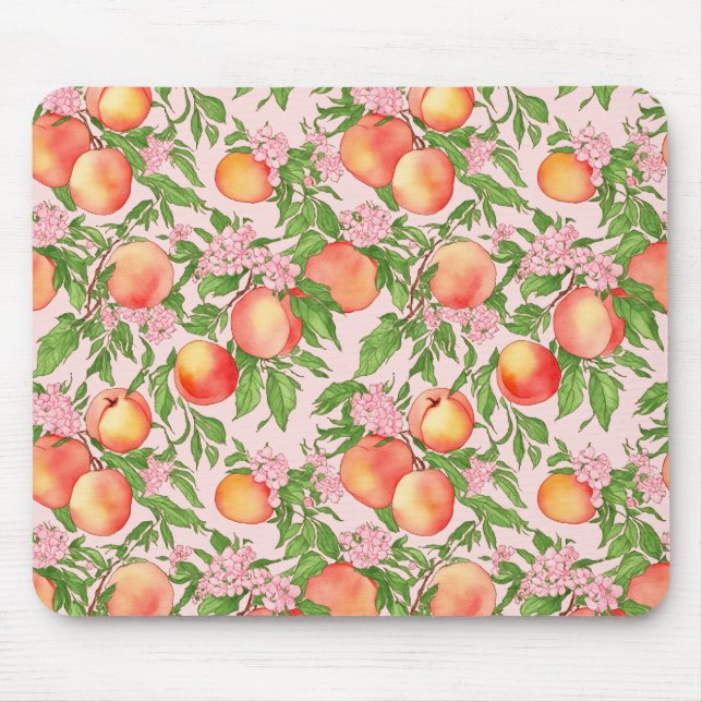 Alfombrilla De Ratón Peach Blossom Mouse Pad (Frente)