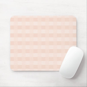 Alfombrilla De Ratón Peach Gingham Plaid Pattern Mouse Pad