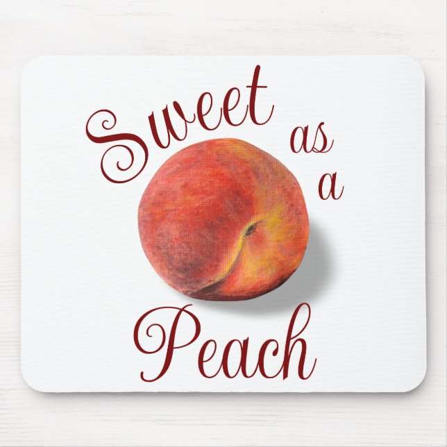 Alfombrilla De Ratón Peach Mouse Pad (Frente)