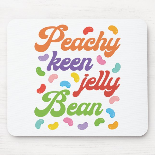 Alfombrilla De Ratón Peachy Keen Jelly Bean Easter Candy Retro (Frente)