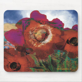 Alfombrilla De Ratón Peacin' Poppies Mouse Pad