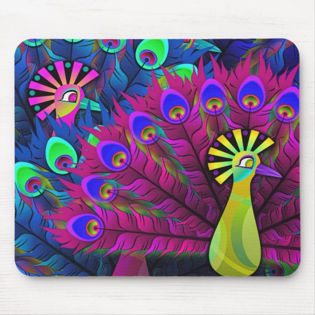 Alfombrilla De Ratón Peacock (Frente)