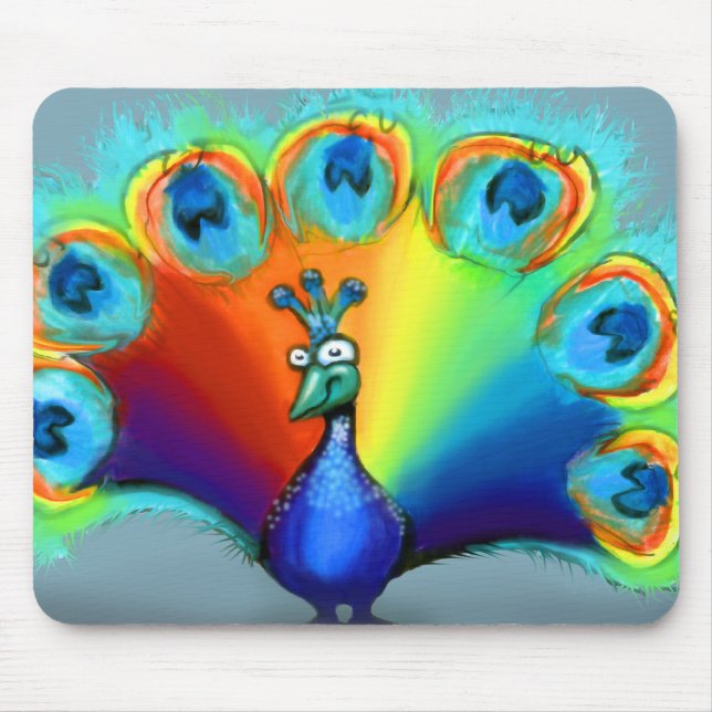 Alfombrilla De Ratón Peacock (Frente)