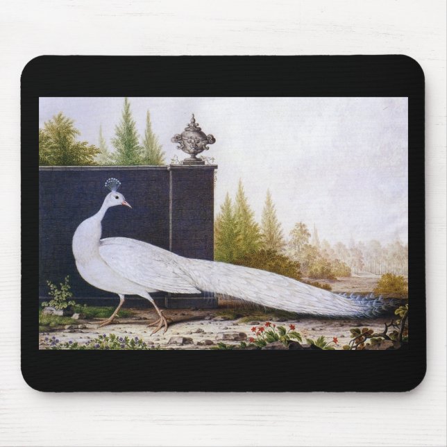 Alfombrilla De Ratón Peacock blanco (Frente)