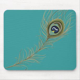 Alfombrilla De Ratón Peacock Feather
