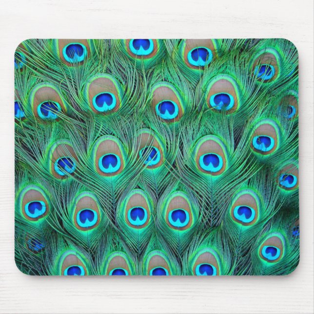 Alfombrilla De Ratón Peacock Feathers (Frente)