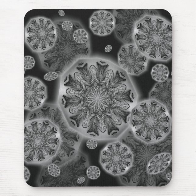 Alfombrilla De Ratón Peacock Feathers Kaleidoscopes Mousepad (Frente)