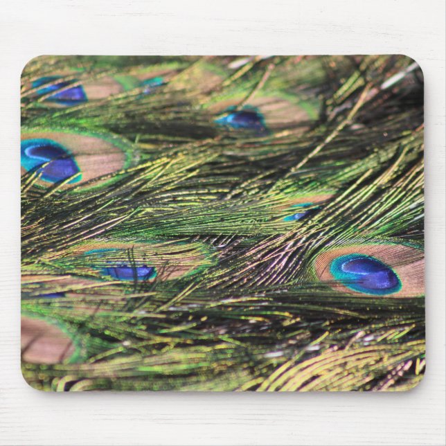 Alfombrilla De Ratón Peacock pluma mousepad (Frente)