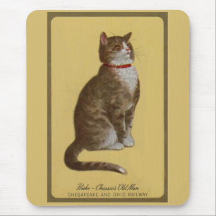 Alfombrilla De Ratón Peake, anciano de Chessie, gato parlanchín