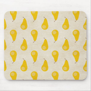 Alfombrilla De Ratón Pear Print Fruto Amarillo Pears Classic Preppy
