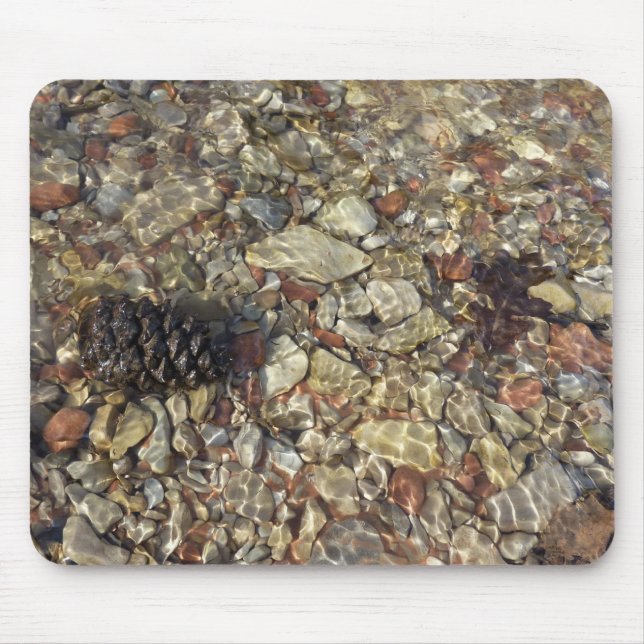 Alfombrilla De Ratón Pebbles en la fotografía de la naturaleza de Taylo (Frente)