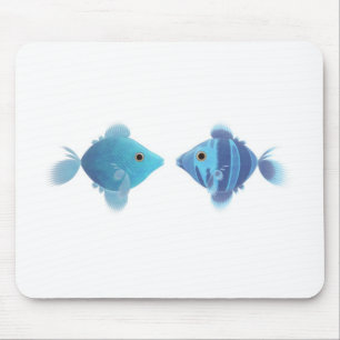 Alfombrilla De Ratón peces azules