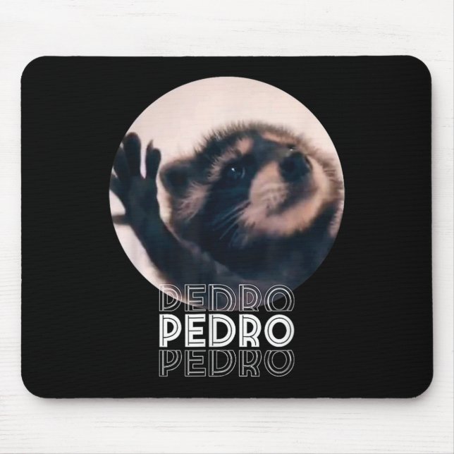 Alfombrilla De Ratón Pedro Racoon Danza Popular Meme de Internet Mapach (Frente)