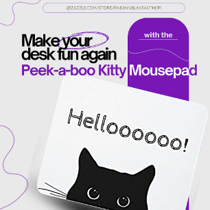 Alfombrilla De Ratón Peek-a-Boo Kitty Mousepad