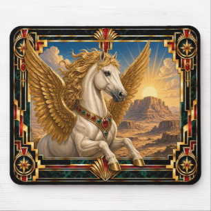 Alfombrilla De Ratón Pegasus, Art Deco Mitológico