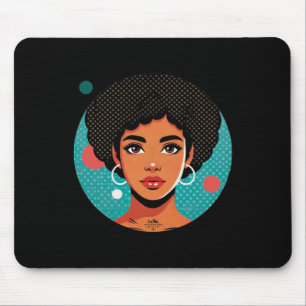 Alfombrilla De Ratón Pegatina de Chicas de arte pop