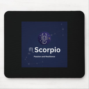 Alfombrilla De Ratón Pegatina de Rótulo Escorpio Zodiac
