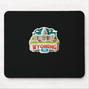Alfombrilla De Ratón Pegatina Wyoming