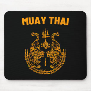 Alfombrilla De Ratón Pelea Mma Muay Thai Tatuaje Boxeo De Gemelo Tigre