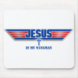 Alfombrilla De Ratón Película Mousepad del Wingman del Jesucristo del